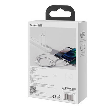 Kabel szybkiego ładowania Baseus Superior Data USB do M+L+C 3.5A 1M(White)
